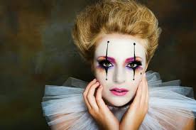 Make Up Pantomime Creative Ideas In Pictures For Great Make Up To Hallowe Halloween Makeup Inspiration Harlequin Makeup Circus Makeup