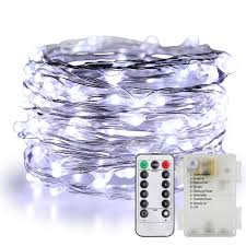 Remote control battery operated christmas lights. 100 Led Battery Powered Christmas Lights Mini String With 8 Modes Remote Control And Timer 33ft Outdoor Twinkle Fairy Lights For Bedroom Wedding Party Decor Cool White Walmart Com Walmart Com