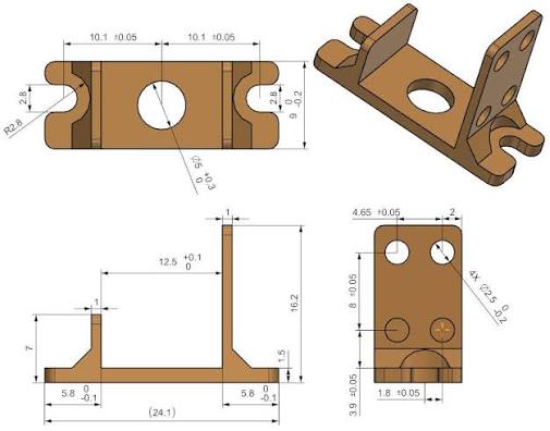 Sheet Metal Bracket Drawing