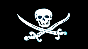 Animation of pirate flag closeup. Jolly ... | Stock Video | Pond5