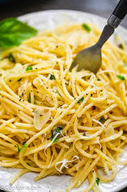 Toss the two with thin strands of angel hair (capellini) pasta for an elegant but rustic dinner. Spaghetti With Olive Oil And Garlic Cooktoria