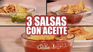 3 Salsas Con Aceite Cocina Delirante Https Youtu Be 5bkngrqv5gc Mexican Food Recipes Food Deli Food
