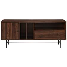Shop.alwaysreview.com has been visited by 1m+ users in the past month Walker Edison Modern Industrial Tv Stand Cabinet For Most Flat Panel Tvs Up To 66 Dark Walnut Bb60jlyndw Best Buy