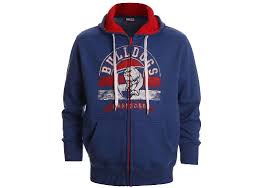 Western bulldogs mens stealth hood Western Bulldogs Youth Supporter Printed Hoodie Footy Focus