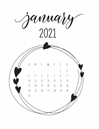 January 2021 calendar printable cute. Calendar January 2021 68 Printable Calendars To Choose From