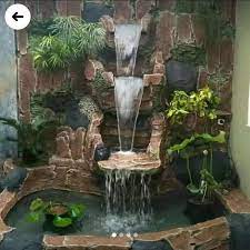 Harga waterfall kolam / akuarium dua air terjun+tutup atas. Jasa Pembuatan Kolam Ikan Relip Tebing Air Terjun Konstruksi Dan Taman 813940681