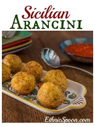 Sicilian Arancini Fried Rice Balls Recipe Arancini Food Italian Street Food