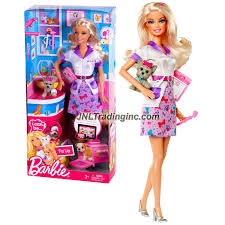 Barbie I Can Be Series 12 Doll Set Pet Vet Barbie W3740 With Uniform Clipboard Yorkshire Terrier Puppy And High Heel Shoes Doll Clothes Barbie Barbie Barbie Doll Accessories