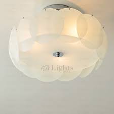 Modern 3 Light Frosted Glass Shade Bathroom Ceiling Light Fixture