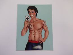 Self Prince Eric (Prince Eric and Max Art Print)