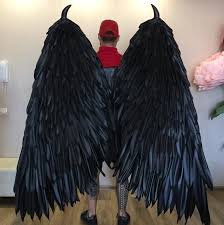 Black Angel Wings Costume Bigflowersdecor Shared A New Photo On Etsy In 2020 Demon Wings Wings Costume Black Angel Wings