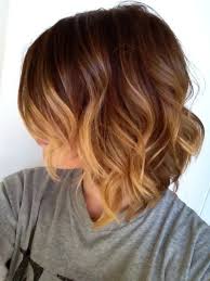 Ombre And Beach Waves For Short Hair Sac Sac Renkleri Kisa Sac