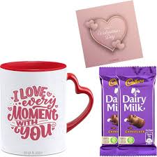 Valentine gifts for girlfriend from floweraura. Suppro Valentine Gift For Girlfriend Boyfriend Husband Wife Girls Boys Special Gift Combo Red Heart Handel Coffee Mug With Card And Chocolates 10x2 1274 Ceramic Gift Box Price In India