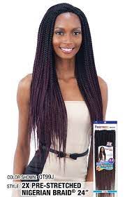 2x Nigerian Pre Stretched Braid 24 Available Colors 1 1b 2 4 Ot27 Ot30 Ot530 Ot99j T27 T30 T53 Nigerian Braids Braids Crochet Braids Freetress