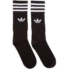 Adidas Originals Three Pack Black Solid Crew Socks 20 Liked On Polyvore Featuring Intimates Hosiery Socks Adidas Originals Women Adidas Originals Adidas