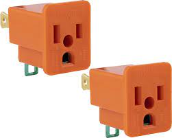 The flippers replaced every two prong receptacle with a three prong and a bootleg ground. Ge Polarized Grounding 2 Pack Turn 2 3 Prong Easy To Install Indoor Only Ul Listed Orange 14404 Outlet Adapter Plug Adapters Amazon Com