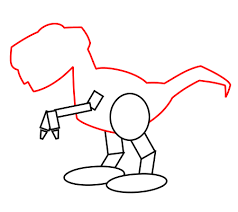For a more realistic tutorial, check out this video: Drawing A Cartoon Dinosaur
