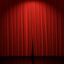 ستارة المسرح ستارة أعمى واقية تغطي الخلفية Curtains With Blinds Curtains Home Decor