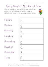 Which version of alphabetical order does microsoft word use? Spring Alphabetical Order Worksheet Abc Order Worksheet Alphabetical Order Worksheets Abc Order