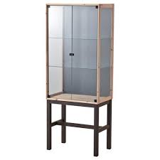 Nornas Glass Door Cabinet With 2 Doors Ikea Vitrinas Vitrinas De Cristal Puertas Ikea