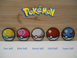 Pokemon Pokeball Amant Magnet Perles Hama Pixel Art Etsy Perles Hama Pokemon Perle Perle A Ecraser