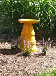 Bird Baths For Sale Near Me Simple Diy Bird Bath 3 Clay Pots 1 Large Saucer Paint Seal Glue Add Water By Bridgette Jons Bird Bath Diy Bird Bath Clay Pots