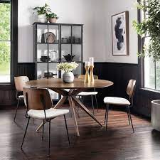 Hewitt Star Base Mid Century Modern Round Dining Table 59 Mid Century Modern Dining Room Modern Dining Room Round Dining Table Modern