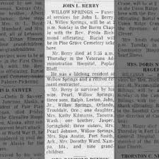 Obituary for JOHN L. BERRY (Aged 74)
