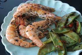 Afternoon Tea Gambas Marinees Au Pastis A La Plancha