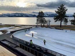 Marchand, bergeron,, tuukka rask @ lake tahoe for 2021 nhl outdoors. Lake Tahoe Nhl Game How League Will Play Outdoor Games On Golf Course