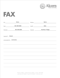 But if you want to create your own, here's how to create it using microsoft word. Fax Cover Sheet Template Alcorn State University