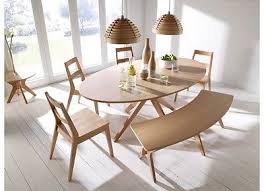 Malmo Dining Table Set Chairs Bench Oak Veneer Amp Solid Wood Scandinavian Style Oak Dining Sets Oval Dining Room Table Dining Table With Bench