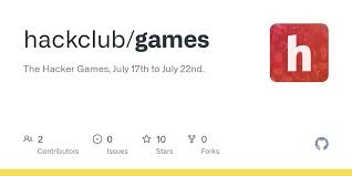GitHub - hackclub/games: The Hacker Games, July 17th to July 22nd.