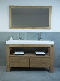 bekijk de foto van djati met als titel badmeubel hout solid surface wastafel hotbath buddy wastafelkraan houte badkamermeubel badkamermeubel staand wastafel