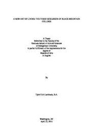 Interdisciplinary collaboration and communication in the visual arts, stefanie kim yoshiko dao. Download A New Art Of Living The Three Ecologies Of Black Mountain College A Thesis Free Pdf Oiipdf Com