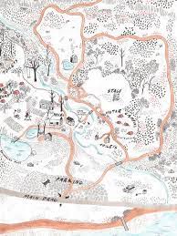 Pin By Camila Tubaro On Design Illustration Illustrated Map Drawn Map Hand Drawn Map