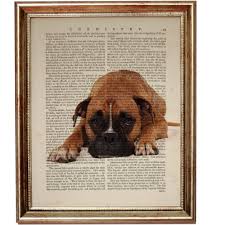 Boxer Dog Gifts Boxer Dog Art Print Dictionary Book Page Dog Decor Wall Hanging Illustration Gift For Dog Lover Boxer Dogs Art Dog Wall Art Dog Artwork