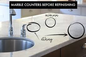 How to resurface laminate kitchen countertops with epoxy! Restoring Our Marble Counters Honey We Re Home