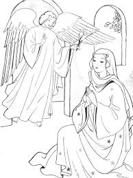 Annunciation coloring pages � family in feast and feria. Immaculate Conception Coloring Pages