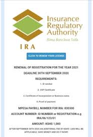 Fees for renew your driver's license. Renewals Of Agents Licence Made Easy Step By Step Instructions On How To Renew Your Practicing License For 2021 Visit Www Ira Go Ke Online Association Of Kenya Professional Insurance Agents