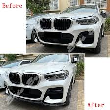 Front Bumper Lip Spoiler Side Lower Splitters Body Kit For BMW X3 X4 G01  G02 xDrive25i 30i M40i 20i M Pack Style 2018-2021 - AliExpress