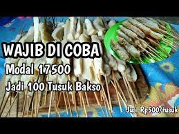 Ide Bisnis Modal 17500 Jadi 100 Tusuk Bakso Stik Youtube Bakso Ide Bisnis Resep Simpel