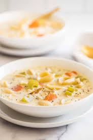Season with kosher salt and freshly ground black pepper and set aside. Easy Creamy Chicken Noodle Soup Baking Mischief