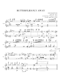 Search and find more on vippng. Butterflies Fly Away Sheet Music For Piano Solo Musescore Com