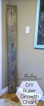 Diy Ruler Growth Chart Crafts For Adults Growth Chart