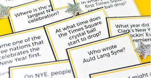 Read on for some hilarious trivia questions that will make your brain and your funny bone work overtime. Free Printable New Year S Eve Trivia Hey Let S Make Stuff