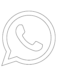 Don't hotlink to this icon. Whatsapp Logo Coloring Page 1001coloring Com
