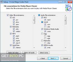 It includes a lot of codecs for playing and editing the most used video formats in the internet. K Lite Mega Codec Pack 2019 Free Download