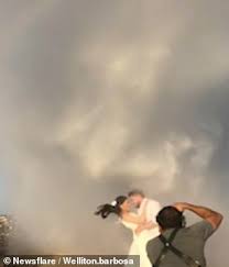 Maybe you would like to learn more about one of these? Bride And Groom Drenched As Plane Drops Huge Column Of Water On Them In Wedding Photo Shoot Daily Mail Online