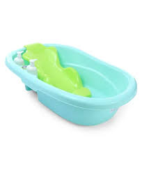 It's easy to move and place where you want it and it sits securely while lovekpratathomelove this baby bath tub! Large Baby Bath Tub With Bather Green Online In India Buy At Best Price From Firstcry Com 2807450